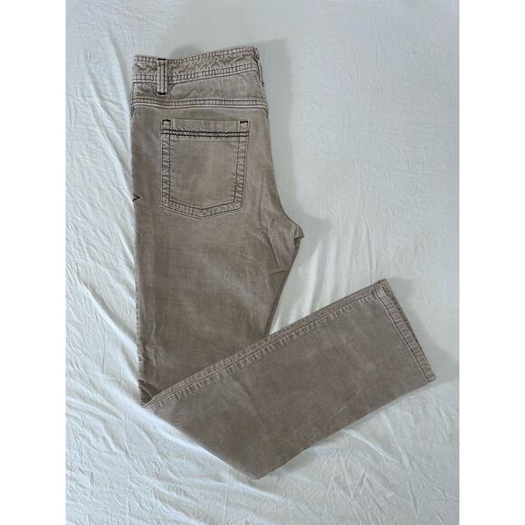 Prana Slim Fit 5-Pocket Jean Style Corduroy Pants, Cords. Gray, Men's 32X31. GUC - Picture 1 of 10